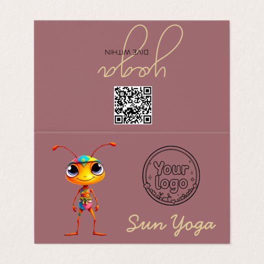 Zen Ants 1 Visitekaartje (Buitenkant ongevouwen)