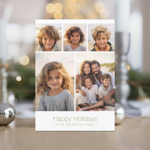 Zen Arch Groen Wit - 5 Foto - Happy Feestdagenkaart