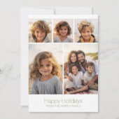 Zen Arch Groen Wit - 5 Foto - Happy Feestdagenkaart (Voorkant)