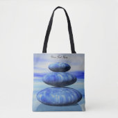 Zen Arctic Stones-balans Tote Bag (Voorkant)