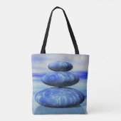 Zen Arctic Stones-balans Tote Bag (Achterkant)