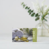 Zen Aromatherapie Massagetherapeut Salon SPA Visitekaartje (Staand voorkant)
