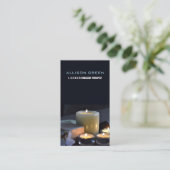 Zen Aromatherapie Massagetherapeut Salon SPA Visitekaartje (Staand voorkant)