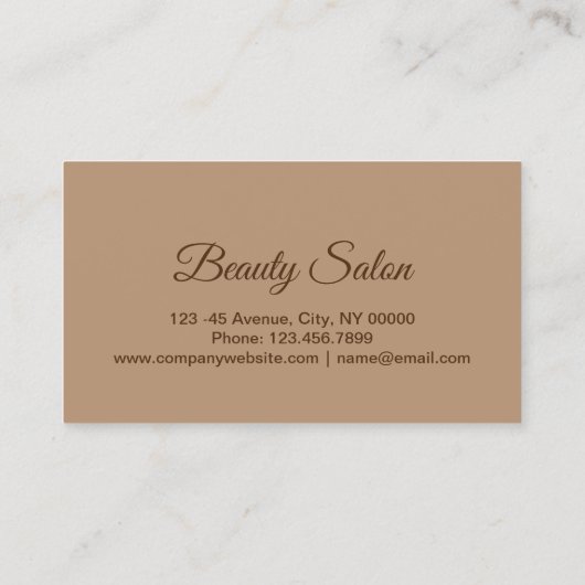 Zen Aromatherapie SPA Massagetherapie Afspraak Afsprakenkaartje (Achterkant)