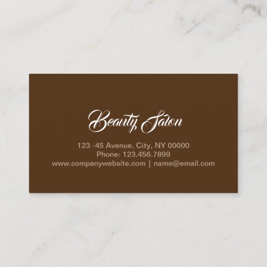 Zen Aromatherapie SPA Massagetherapie Afspraak Afsprakenkaartje (Achterkant)