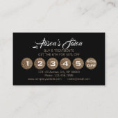 Zen Aromatherapy SPA Massagetherapie Loyaliteit Klantenkaartje (Achterkant)