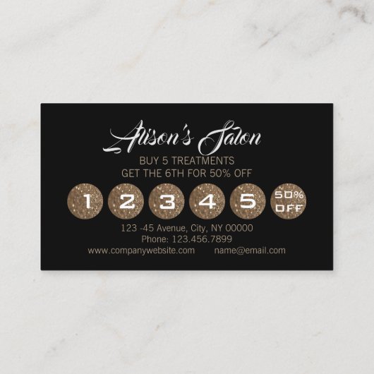 Zen Aromatherapy SPA Massagetherapie Loyaliteit Klantenkaartje (Achterkant)