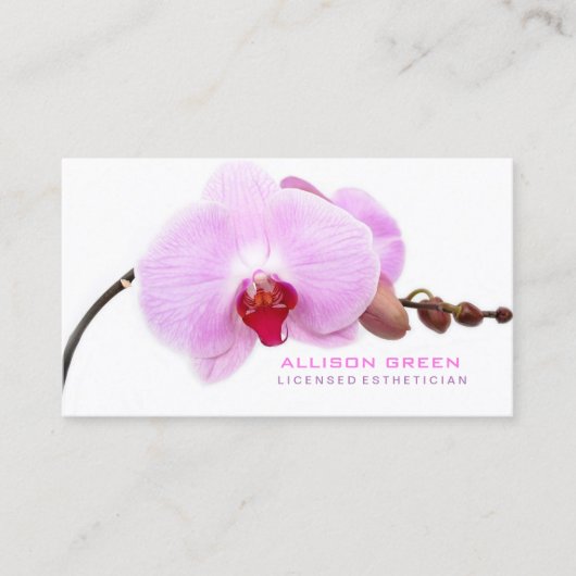 Zen Aromatherapy SPA Schoonheidssalon Esthetician Visitekaartje (Voorkant)