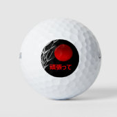 Zen Art, geluk, gepersonaliseerd Golfballen (Voorkant)