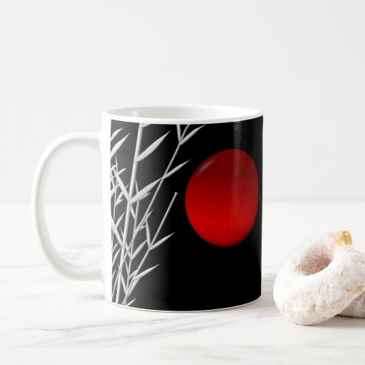 Zen Art, geluk, gepersonaliseerd Koffiemok (Met donut)