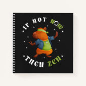 Zen Art Hippie Capybara Sketchbook Spiral Notitieboek (Voorkant)