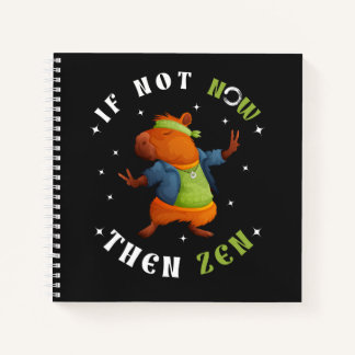 Zen Art Hippie Capybara Sketchbook Spiral Notitieboek