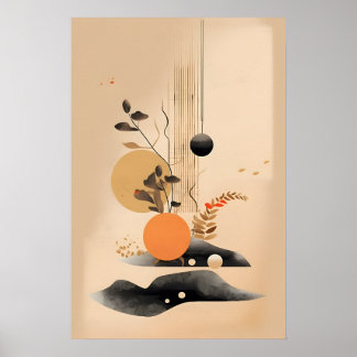 Zen Art Japandi Poster