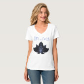 ZEN AS F*CK Grappige tops V-hals T-shirt (Voorkant volledig)