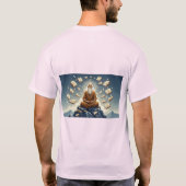 Zen Asanas: Meditatiepose T-shirt (Achterkant)