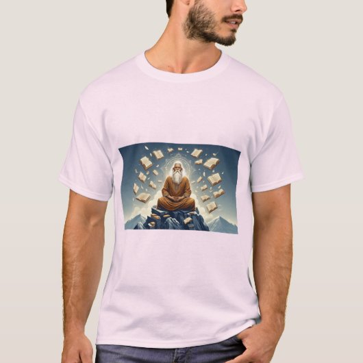 Zen Asanas: Meditatiepose T-shirt (Voorkant)