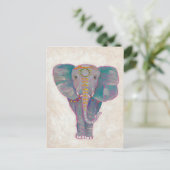 Zen Asian Elephant Briefkaart (Staand voorkant)