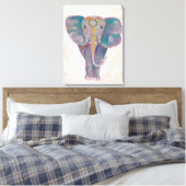 Zen Asian Elephant Canvas Afdruk (Insitu (Slaapkamer))