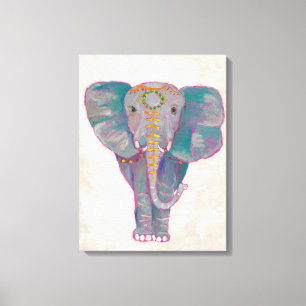 Zen Asian Elephant Canvas Afdruk