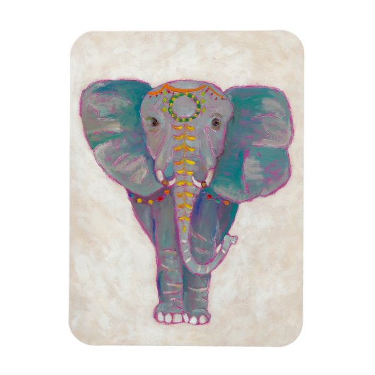 Zen Asian Elephant Magneet (Verticaal)