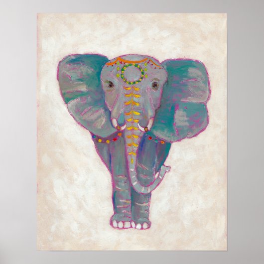 Zen Asian Elephant Poster (Voorkant)