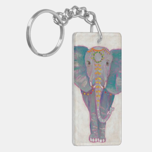 Zen Asian Elephant Sleutelhanger (Voorkant Links)