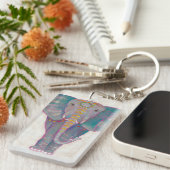 Zen Asian Elephant Sleutelhanger (Voorkant Rechts)