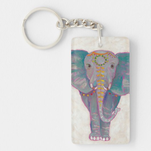 Zen Asian Elephant Sleutelhanger (Voorkant)
