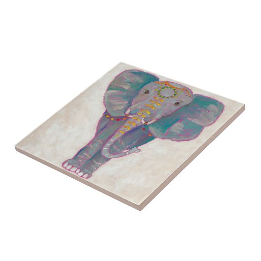 Zen Asian Elephant Tegeltje (Zijkant)