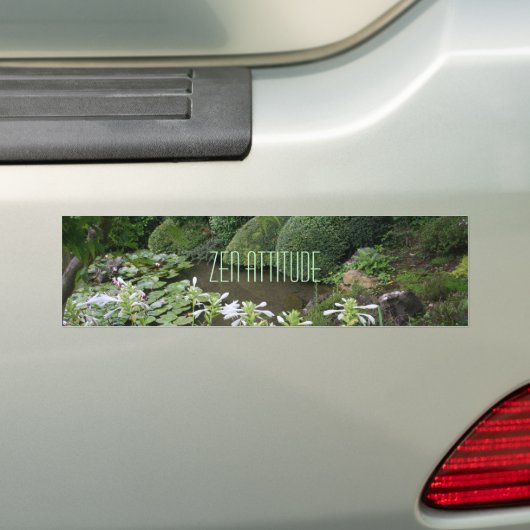 Zen Attitude Bumpersticker (Op auto)