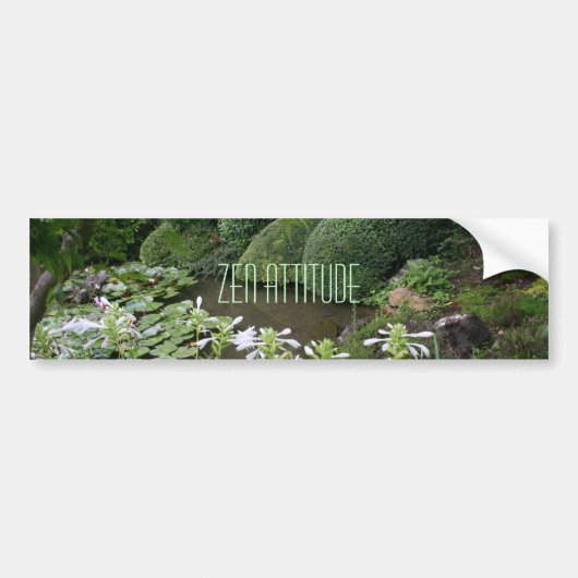 Zen Attitude Bumpersticker (Voorkant)