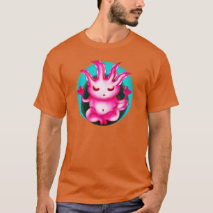 Zen Axolotl Meditatie Boeddha Grappig dier T-shirt