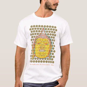 Zen Aziatische Gele Boeddha Offset op moderne Pop  T-shirt