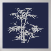 Zen Aziatische Japanse stijl bamboe Poster (Voorkant)