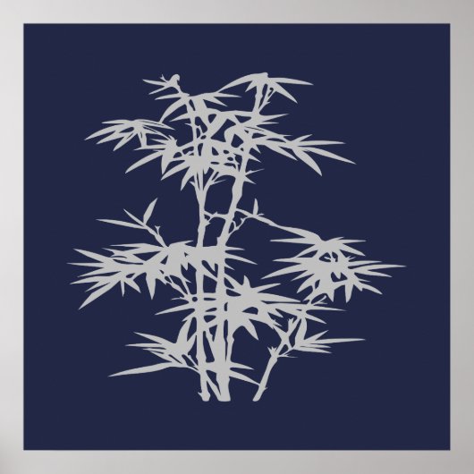 Zen Aziatische Japanse stijl bamboe Poster (Voorkant)