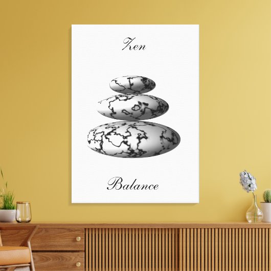 Zen Balance Canvas Afdruk (Insitu (Woonkamer))