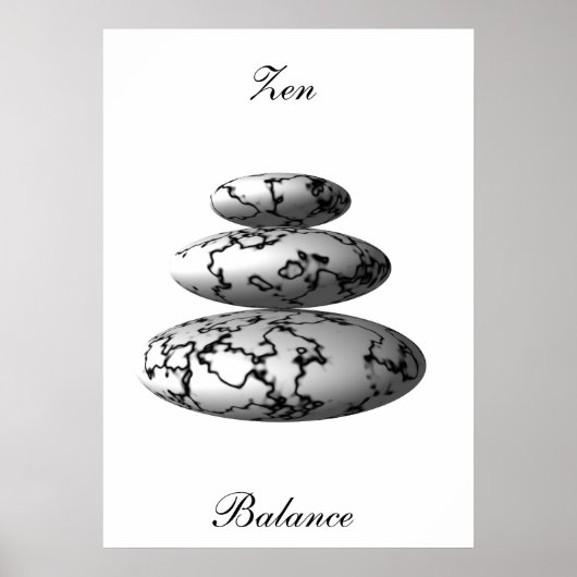 Zen Balance Poster (Voorkant)