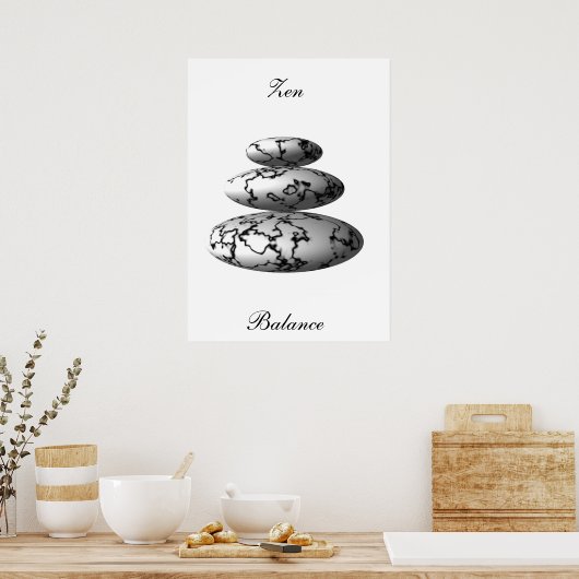 Zen Balance Poster (Keuken)
