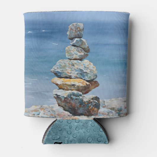 Zen Balancing Rocks Serenity Style Koelbox Blikjeskoeler (Voorkant)