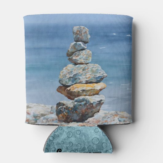 Zen Balancing Rocks Serenity Style Koelbox Blikjeskoeler (Achterkant)