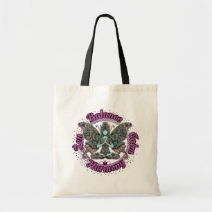 Zen Balans Kalme Harmonie Vlinder Meditatie Tote Bag
