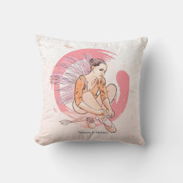 Zen Ballet Flow – Minimalist Dancer Pillow Kussen