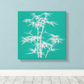 Zen bamboe Aziatische stijl bamboe kunst Canvas Afdruk (Insitu (Houten vloer))