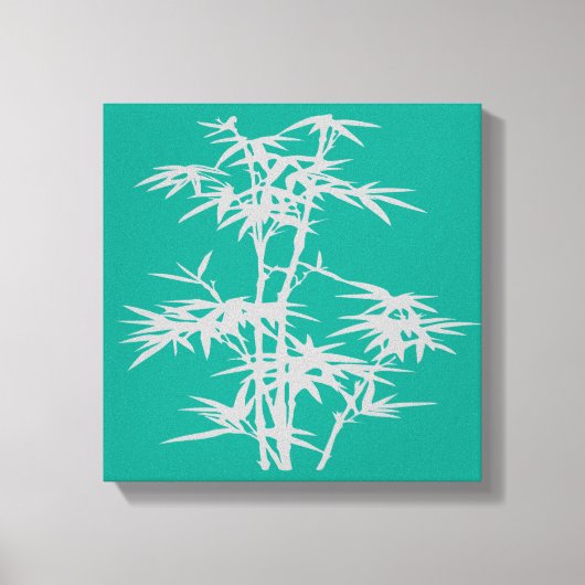 Zen bamboe Aziatische stijl bamboe kunst Canvas Afdruk (Voorkant)