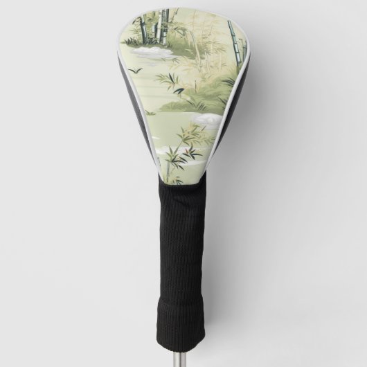 Zen Bamboe Bos Botanisch Patroon (1) Golfheadcover (Voorkant)