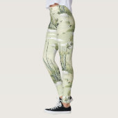 Zen Bamboe Bos Botanisch Patroon (2) Leggings (Links)