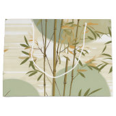 Zen Bamboe Bos Botanisch Patroon (3) Groot Cadeauzakje (Voorkant)