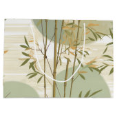 Zen Bamboe Bos Botanisch Patroon (3) Groot Cadeauzakje (Achterkant)