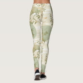 Zen Bamboe Bos Botanisch Patroon (3) Leggings (Achterkant)