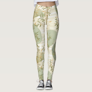 Zen Bamboe Bos Botanisch Patroon (3) Leggings